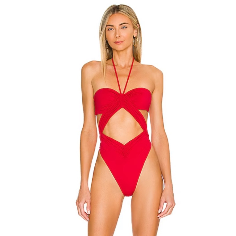 NWT Riot Swim Phoenix One-Piece Fire Red XS